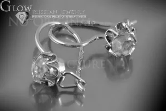 Boucles d’oreilles en or rose soviétique russe 14k 585 vec069 alexandrite rubis émeraude saphir ...