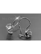 Ruso soviético rosa rosa 14k 585 pendientes de oro vec069 alejandrita rubí esmeralda zafiro ...