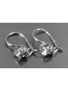 Ruso soviético rosa rosa 14k 585 pendientes de oro vec069 alejandrita rubí esmeralda zafiro ...