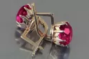 Russische Sowjetische Rose Pink 14k 585 Gold Ohrringe vec070 Alexandrit Rubin Smaragd Saphir ...