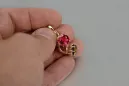 Ruso soviético rosa rosa 14k 585 pendientes de oro vec070 alejandrita rubí esmeralda zafiro ...