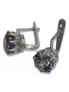 102 / 5 000 Pendientes Vintage plata 925 con zafiro alexandrite zafiro esmeralda zircons vec070s