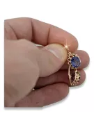 Russische Sowjetische Rose Pink 14k 585 Gold Ohrringe vec074 Alexandrit Rubin Smaragd Saphir ...