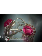 Russische Sowjetische Rose Pink 14k 585 Gold Ohrringe vec074 Alexandrit Rubin Smaragd Saphir ...