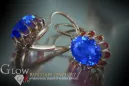 Russische Sowjetische Rose Pink 14k 585 Gold Ohrringe vec074 Alexandrit Rubin Smaragd Saphir ...