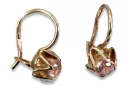 Russische Sowjetische Rose Pink 14k 585 Gold Ohrringe vec004 Alexandrit Rubin Smaragd Saphir ...