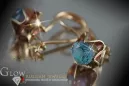 Russische Sowjetische Rose Pink 14k 585 Gold Ohrringe vec004 Alexandrit Rubin Smaragd Saphir ...