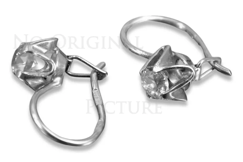 Russische Sowjetische Rose Pink 14k 585 Gold Ohrringe vec004 Alexandrit Rubin Smaragd Saphir ...