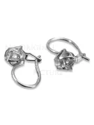 Boucles d’oreilles en or rose soviétique russe 14k 585 vec004 alexandrite rubis émeraude saphir ...
