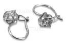 Boucles d’oreilles en or rose soviétique russe 14k 585 vec004 alexandrite rubis émeraude saphir ...