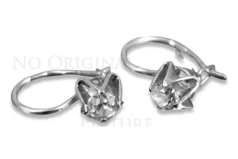 Boucles d’oreilles en or rose soviétique russe 14k 585 vec004 alexandrite rubis émeraude saphir ...