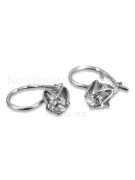 Boucles d’oreilles en or rose soviétique russe 14k 585 vec004 alexandrite rubis émeraude saphir ...
