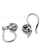 Boucles d’oreilles en or rose soviétique russe 14k 585 vec004 alexandrite rubis émeraude saphir ...