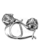 Boucles d’oreilles en or rose soviétique russe 14k 585 vec004 alexandrite rubis émeraude saphir ...