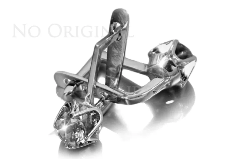 Russische Sowjetische Rose Pink 14k 585 Gold Ohrringe vec005 Alexandrit Rubin Smaragd Saphir ...