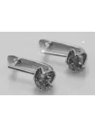 Boucles d’oreilles en or rose soviétique russe 14k 585 vec005 alexandrite rubis émeraude saphir ...