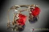 Russian Soviet rose pink 14k 585 gold earrings vec006 alexandrite ruby emerald sapphire ...