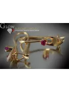 Russische Sowjetische Rose Pink 14k 585 Gold Ohrringe vec008 Alexandrit Rubin Smaragd Saphir ...