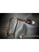 Russische Sowjetische Rose Pink 14k 585 Gold Ohrringe vec008 Alexandrit Rubin Smaragd Saphir ...