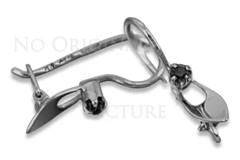 Vintažiniai auskarai iš 14k 585 rožinio aukso vec008 aleksandrito rubino smaragdo safyro...