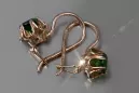 Boucles d’oreilles en or russe rose rose 14k 585 vec013 alexandrite rubis émeraude saphir ...