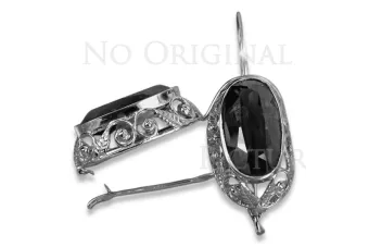 Vintage rose pink 14k 585 gold earrings vec014 alexandrite ruby emerald sapphire ...