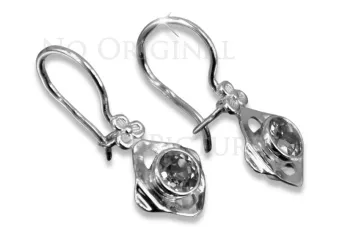 Ruso soviético rosa rosa 14k 585 pendientes de oro vec017 alejandrita rubí esmeralda zafiro ...