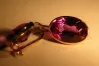 Russian Soviet rose pink 14k 585 gold earrings vec020 alexandrite ruby emerald sapphire ...
