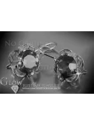 Boucles d’oreilles en or rose soviétique russe 14k 585 vec026 alexandrite rubis émeraude saphir ...