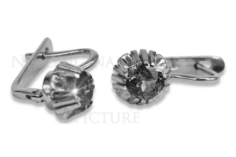 Русская советская розовая роза 14k 585 золото серьги vec027 александрит рубин изумруд сапфир ...