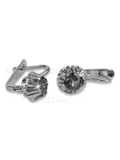 Boucles d’oreilles en or rose soviétique russe 14k 585 vec027 alexandrite rubis émeraude saphir ...