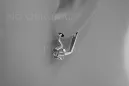 Russische Sowjetische Rose Pink 14k 585 Gold Ohrringe vec027 Alexandrit Rubin Smaragd Saphir ...