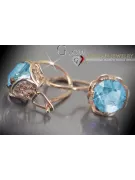 Russische Sowjetische Rose Pink 14k 585 Gold Ohrringe vec029 Alexandrit Rubin Smaragd Saphir ...