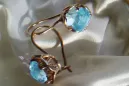 Russische Sowjetische Rose Pink 14k 585 Gold Ohrringe vec029 Alexandrit Rubin Smaragd Saphir ...