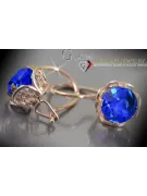 Russische Sowjetische Rose Pink 14k 585 Gold Ohrringe vec029 Alexandrit Rubin Smaragd Saphir ...