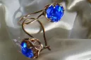 Russische Sowjetische Rose Pink 14k 585 Gold Ohrringe vec029 Alexandrit Rubin Smaragd Saphir ...