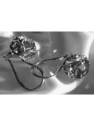 Boucles d’oreilles en or rose soviétique russe 14k 585 vec029 alexandrite rubis émeraude saphir ...