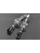 Boucles d’oreilles en or rose soviétique russe 14k 585 vec031 alexandrite rubis émeraude saphir ...