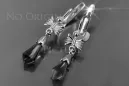Boucles d’oreilles en or rose soviétique russe 14k 585 vec031 alexandrite rubis émeraude saphir ...