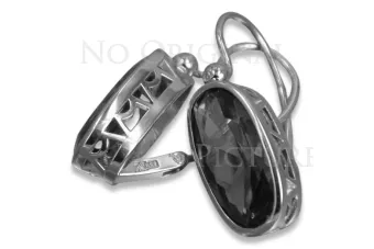 Vintage rose pink 14k 585 gold earrings vec037 alexandrite ruby emerald sapphire ...