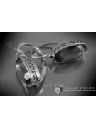 Boucles d’oreilles en or rose soviétique russe 14k 585 vec037 alexandrite rubis émeraude saphir ...