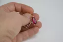 Russische Sowjetische Rose Pink 14k 585 Gold Ohrringe vec039 Alexandrit Rubin Smaragd Saphir ...