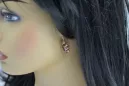 Russische Sowjetische Rose Pink 14k 585 Gold Ohrringe vec039 Alexandrit Rubin Smaragd Saphir ...