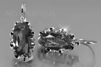 Russische Sowjetische Rose Pink 14k 585 Gold Ohrringe vec039 Alexandrit Rubin Smaragd Saphir ...