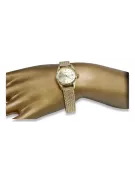 14K Gold Italian Women's Watch, Round 24mm, Quartz