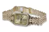 Amarillo 14k 585 oro Lady Geneve reloj de pulsera lw055y y lbw006y