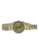 Prześliczny 14k 585 złoty damski zegarek Geneve lw039y