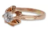 Russian Soviet Rose 14k 585 Gold Ring Alexandrite Ruby Emerald Sapphire Zircon vrc004