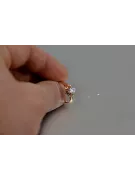 Rosyjska radziecka róża 14k 585 złoto Aleksandryt Rubin szmaragdowy szafirowy pierścionek z cyrkonią vrc004