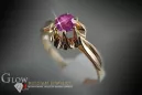 Russian Soviet rose 14k 585 gold Alexandrite Ruby Emerald Sapphire Zircon ring  vrc004